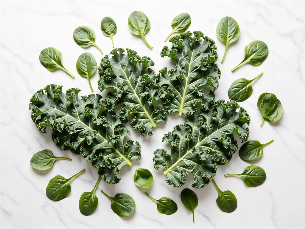 Verse nutriëntrijke bladgroenten